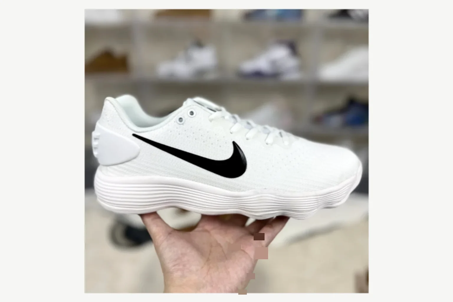 Nike White Black Swoosh Low Top value find image SKU 1194923747