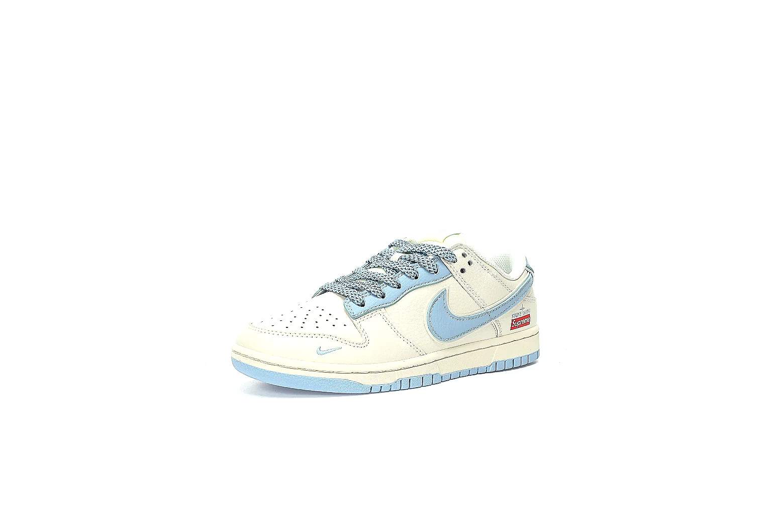 Kako Find List budget photos for Nike White Blue Low Court thumbnail 2