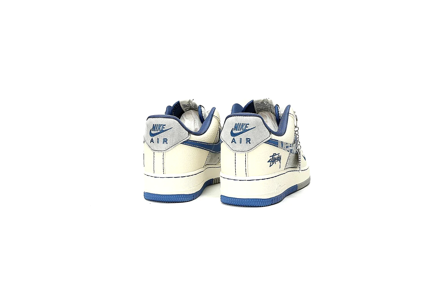 Kako Find List budget photos for Nike White Blue Low Court thumbnail 6