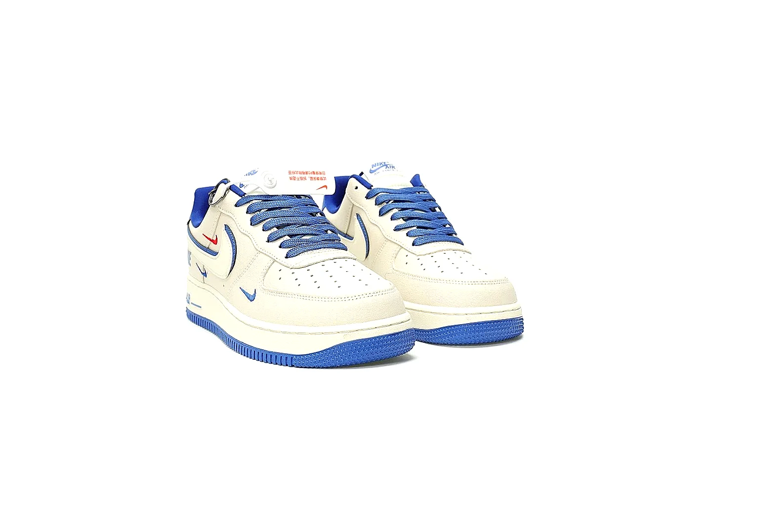 Kako Find List budget photos for Nike White Blue Low Court Sneaker thumbnail 5