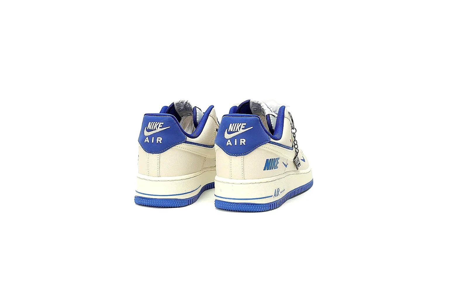 Kako Find List budget photos for Nike White Blue Low Court Sneaker thumbnail 6