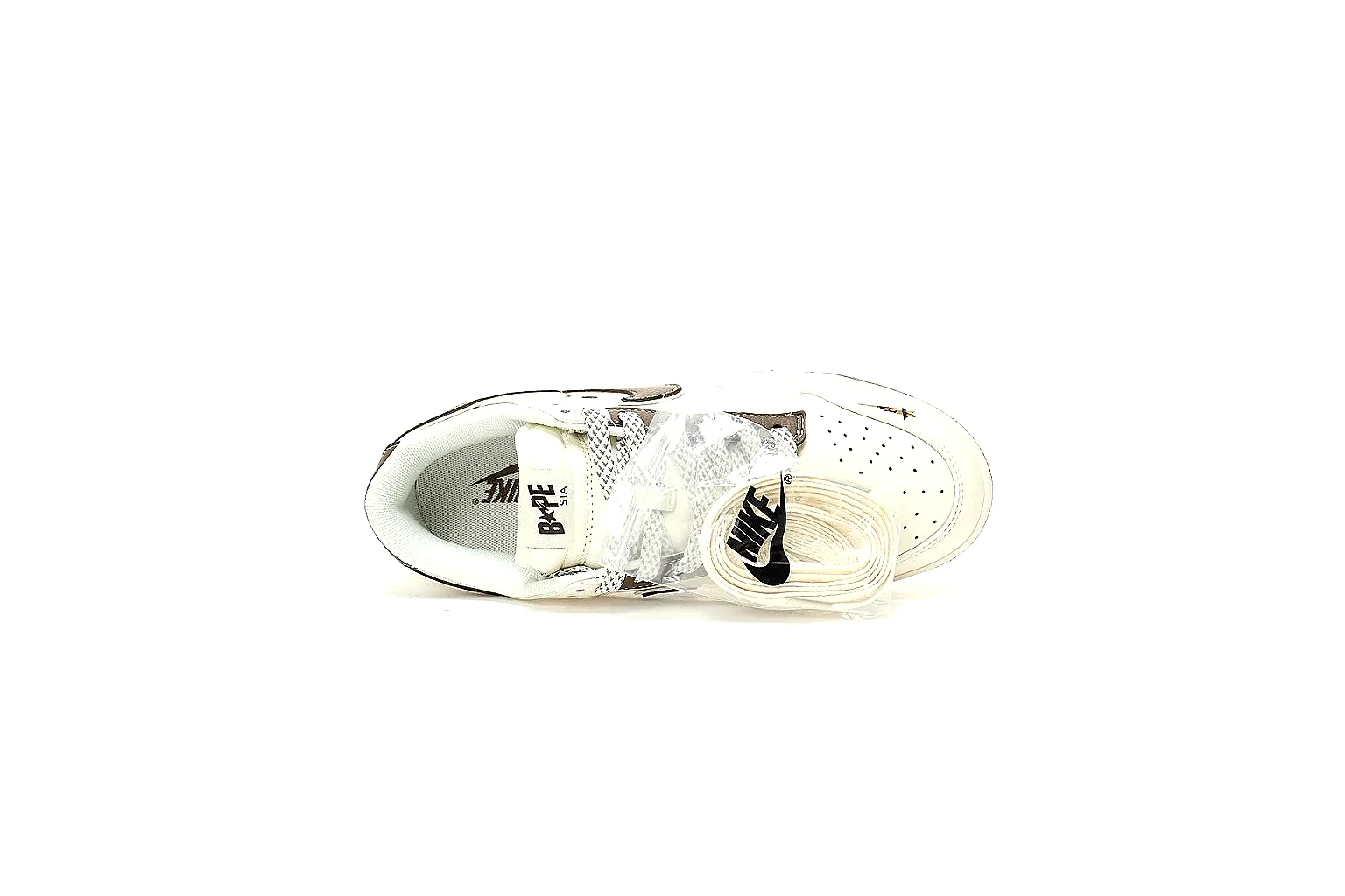 Kako Find List budget photos for Nike White Brown Low Court thumbnail 3