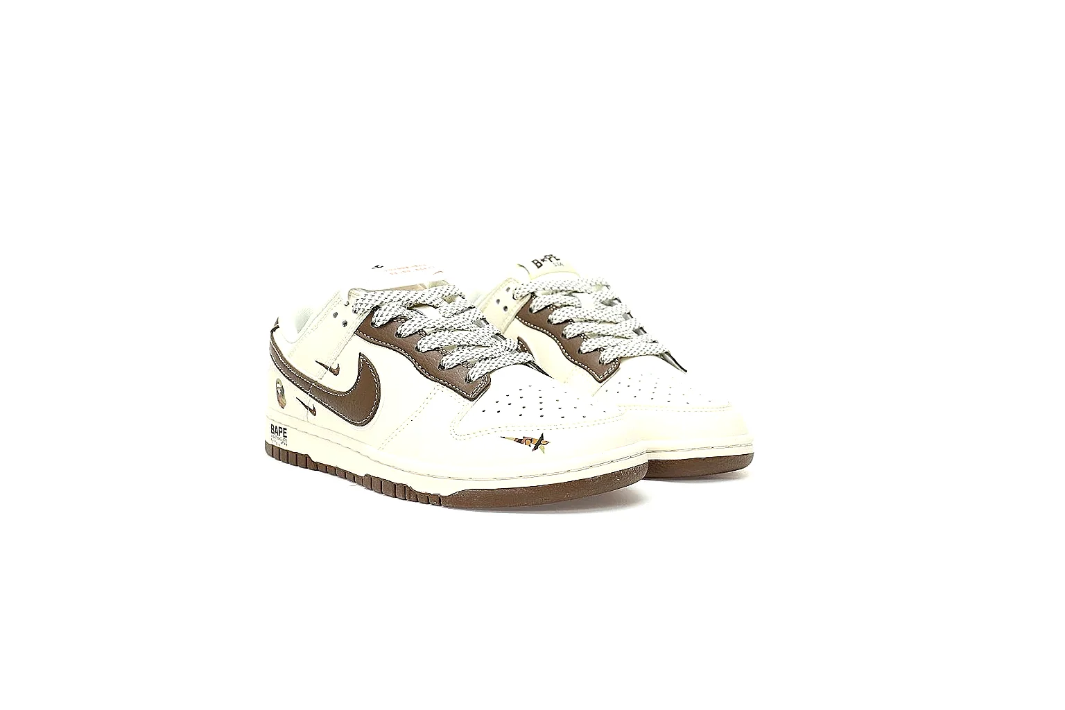 Kako Find List budget photos for Nike White Brown Low Court thumbnail 5