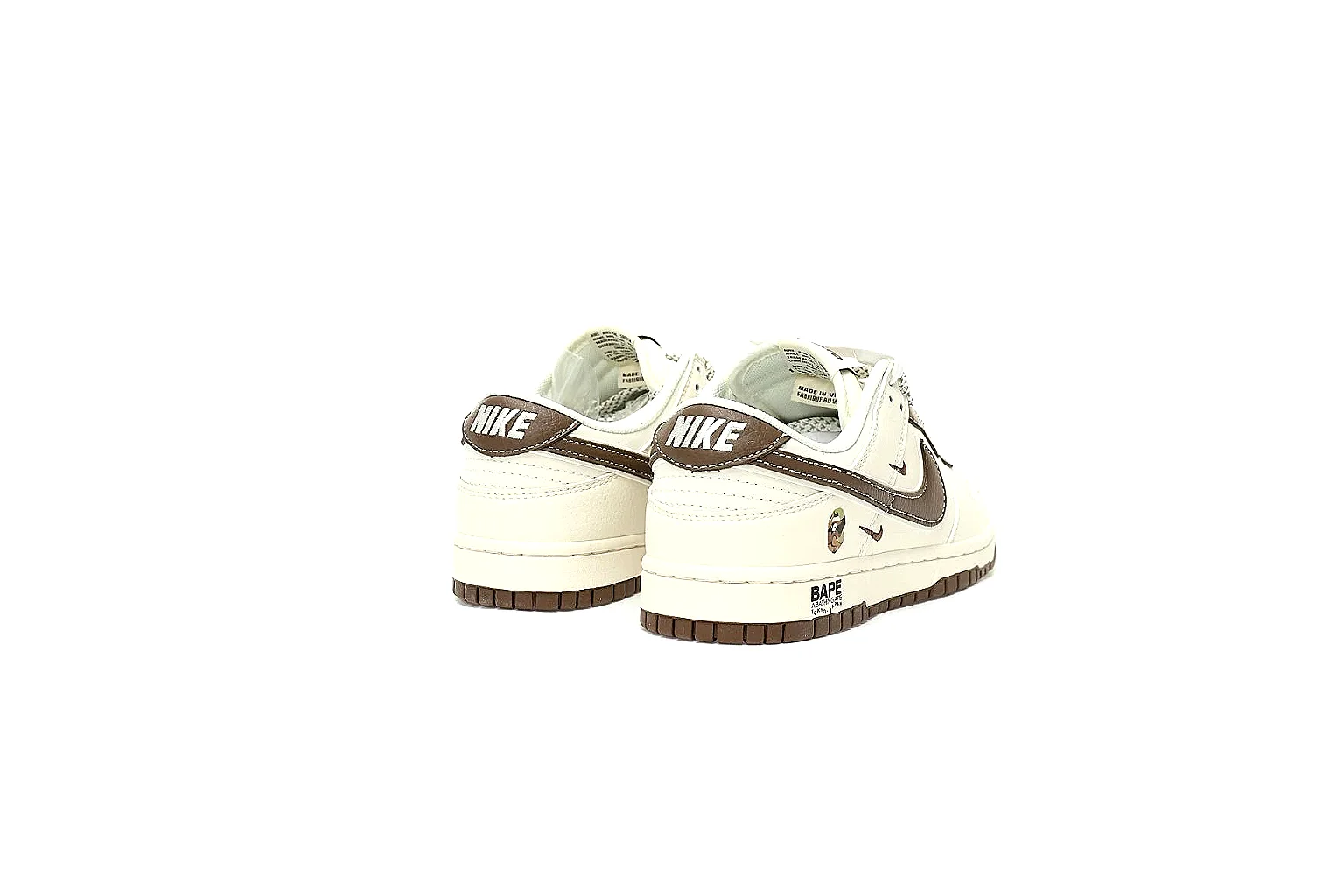 Kako Find List budget photos for Nike White Brown Low Court thumbnail 6