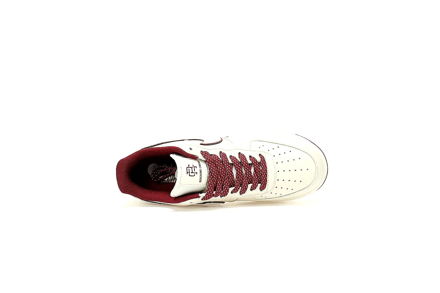 Kako Find List budget photos for Nike White Burgundy Low Court thumbnail 3
