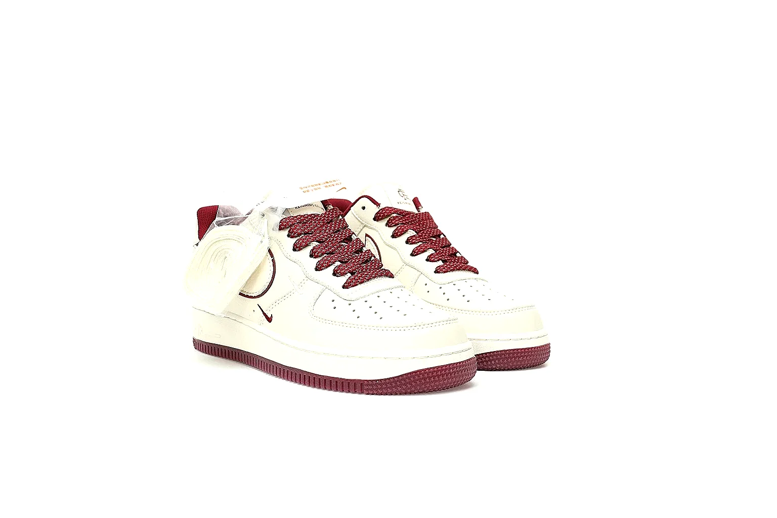 Kako Find List budget photos for Nike White Burgundy Low Court thumbnail 5