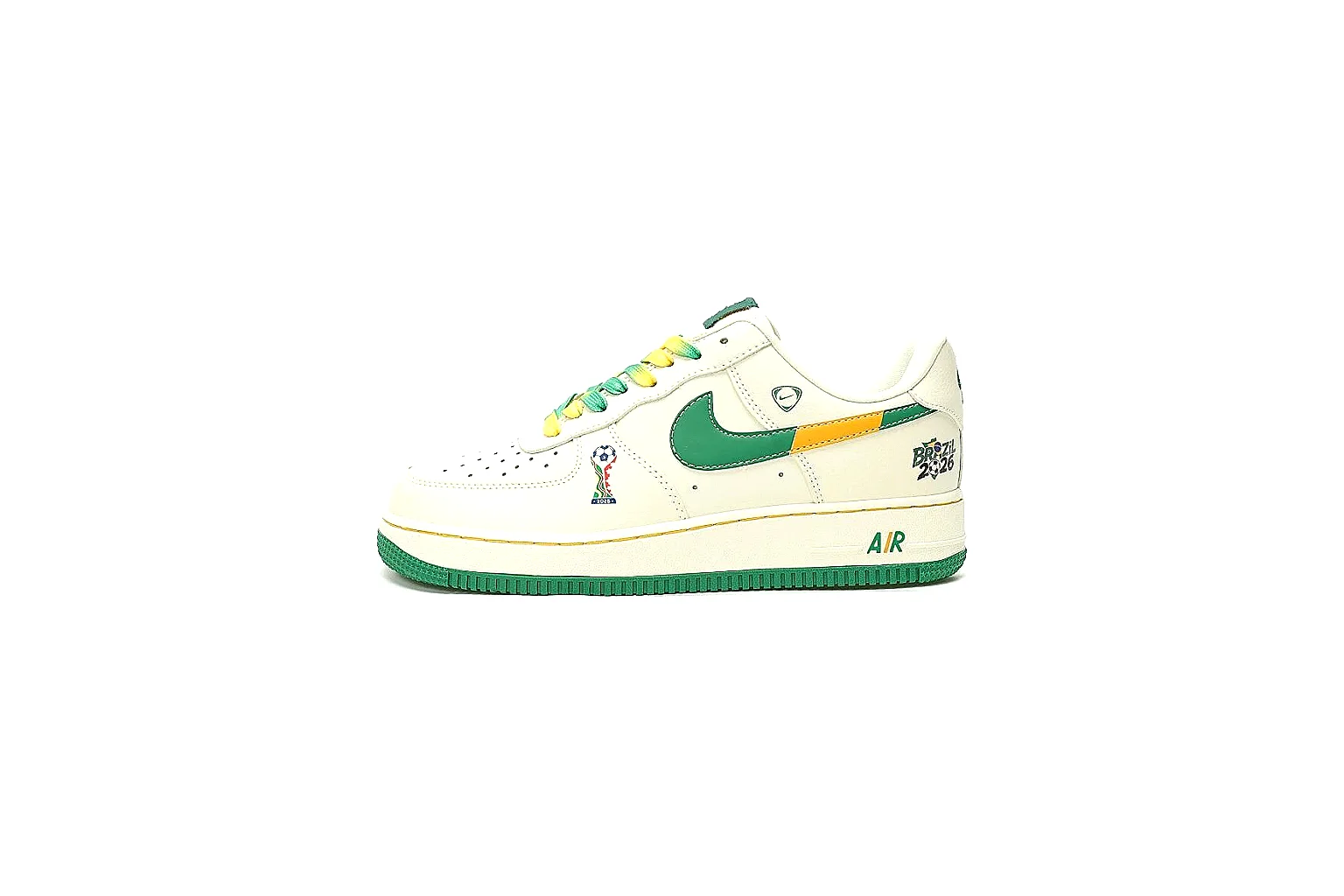 Kako Find List budget photos for Nike White Green Yellow Low Court Sneaker