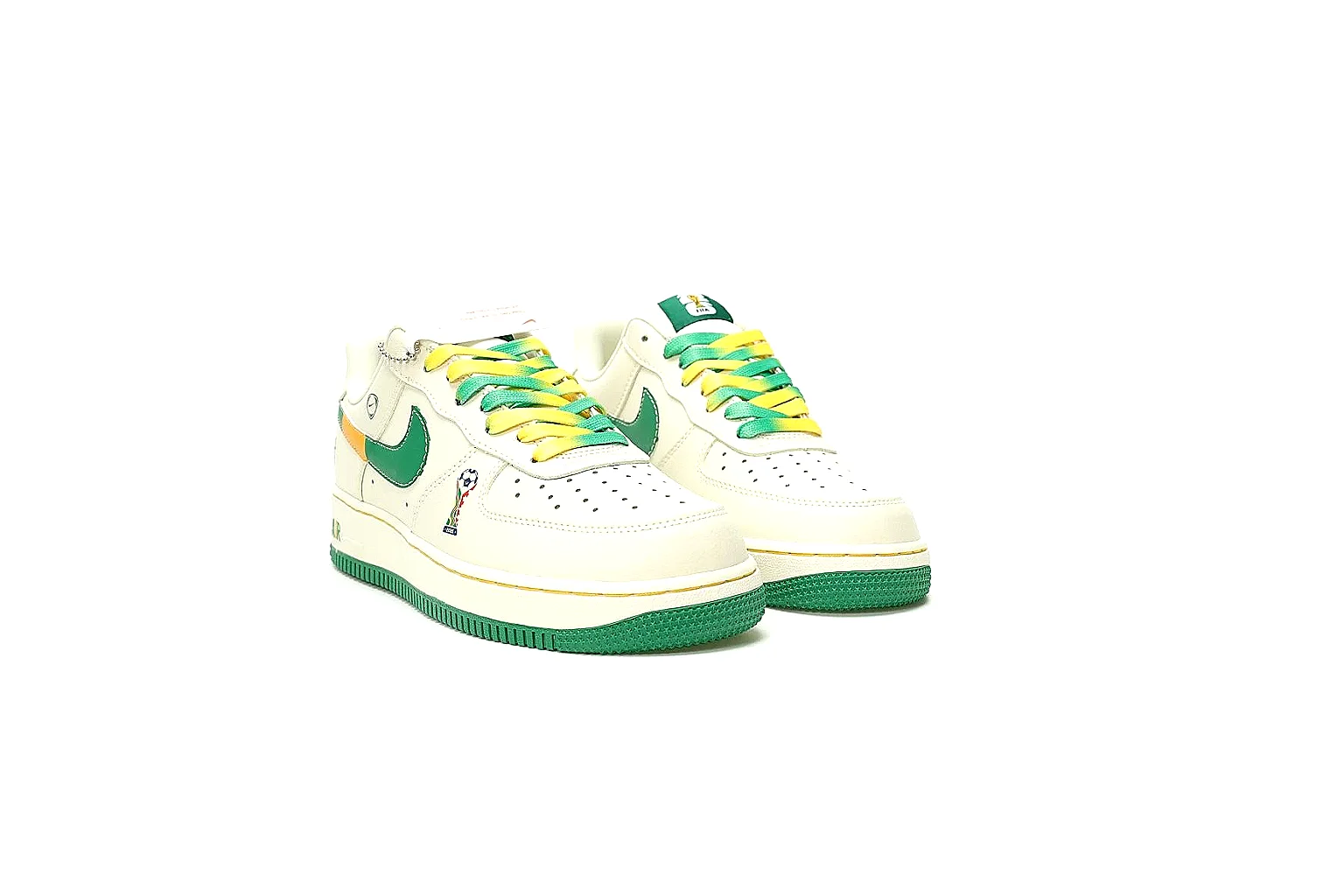 Kako Find List budget photos for Nike White Green Yellow Low Court Sneaker thumbnail 5