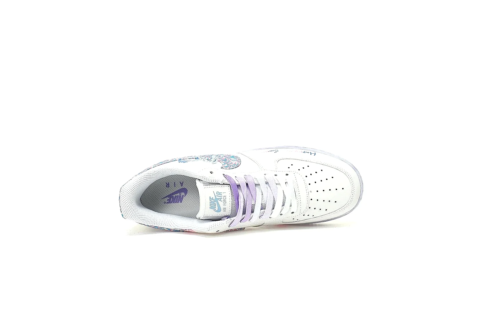 Kako Find List budget photos for Nike White Lavender Low Court Sneaker thumbnail 4