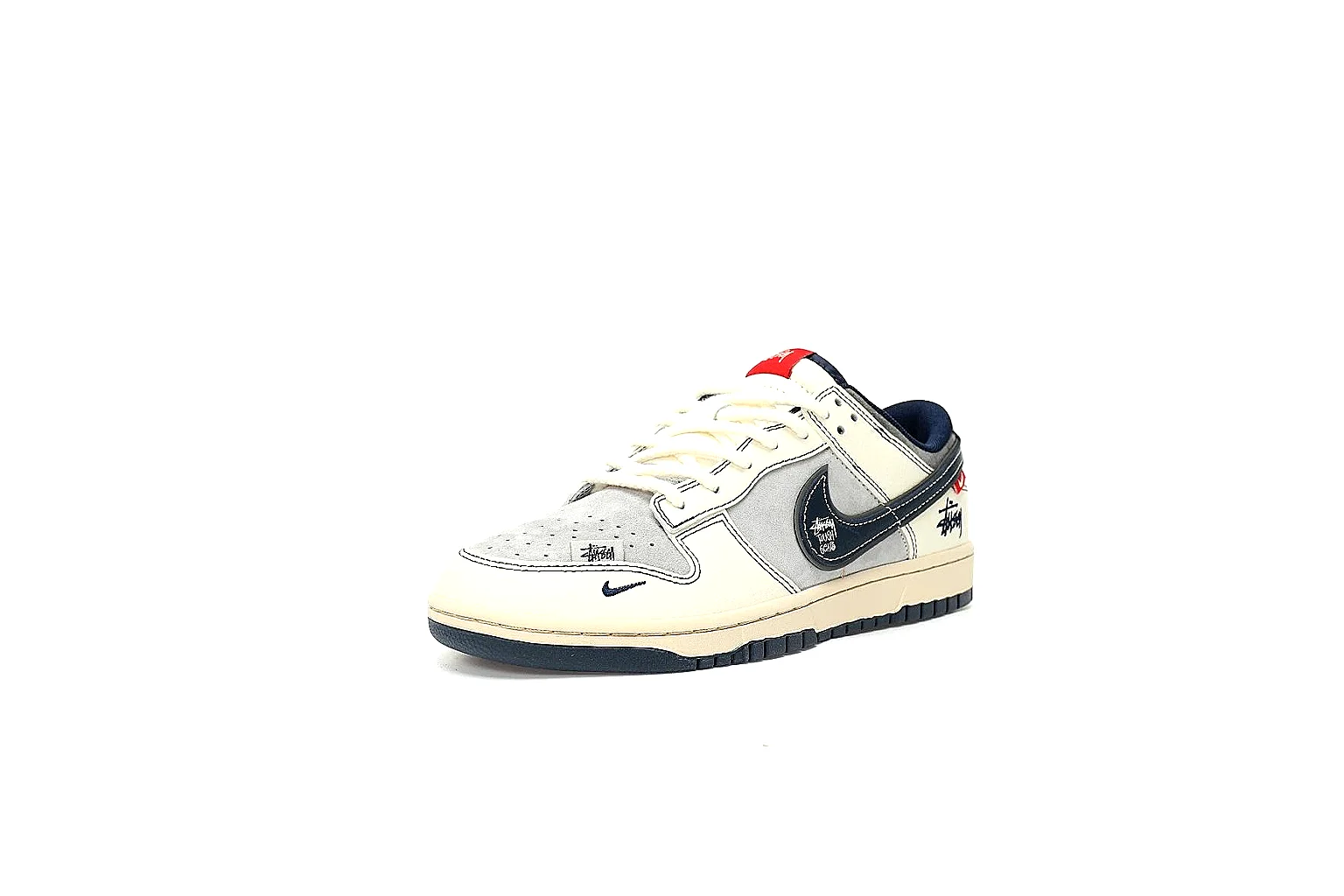 Kako Find List budget photos for Nike White Navy Red Low Court thumbnail 2