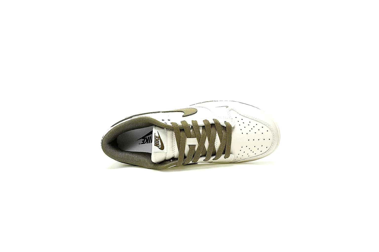 Kako Find List budget photos for Nike White Olive Low Court Sneaker thumbnail 3
