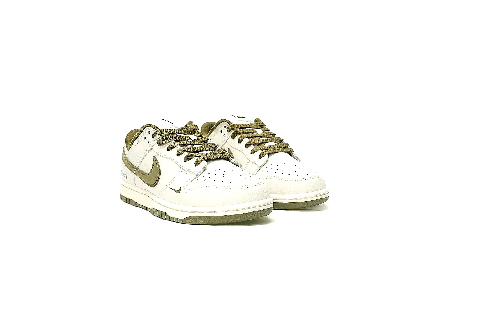 Kako Find List budget photos for Nike White Olive Low Court Sneaker thumbnail 5