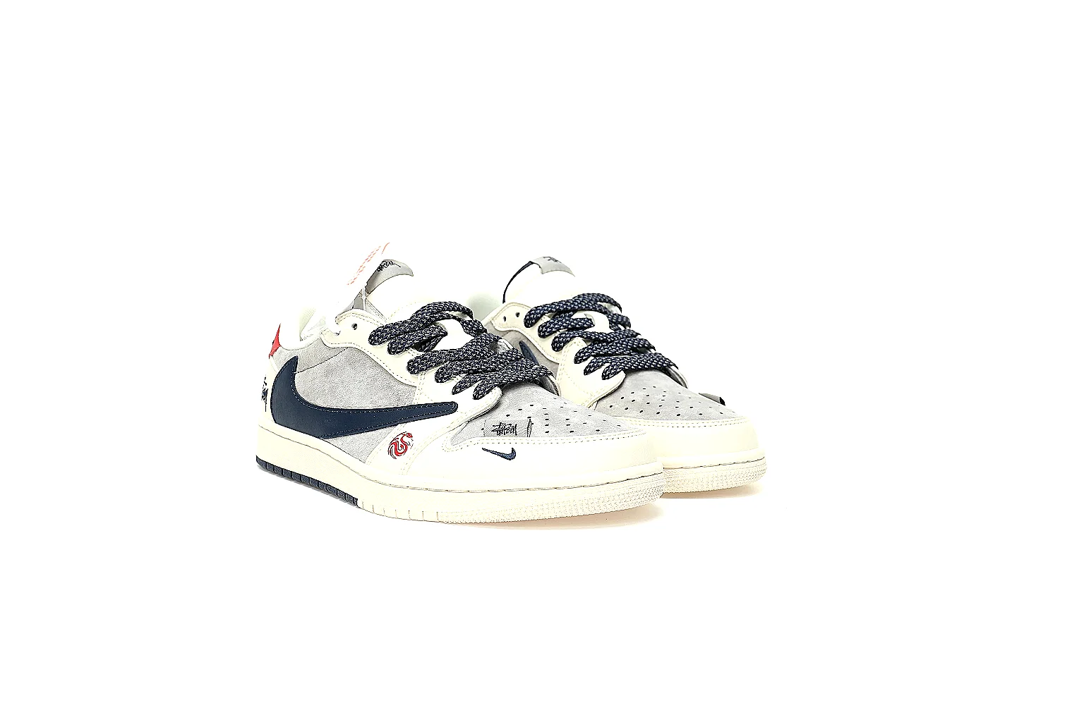 Kako Find List budget photos for Nike White Red Black Low Court thumbnail 5