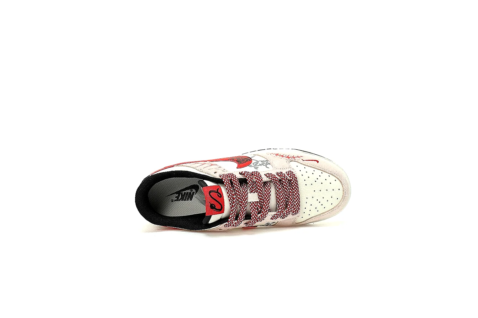 Kako Find List budget photos for Nike White Red Low Court thumbnail 4