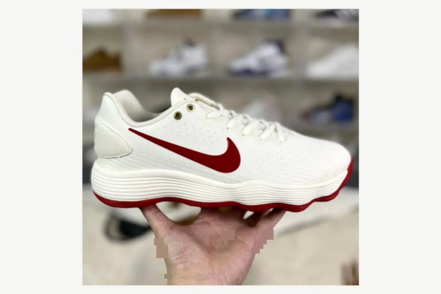 Nike White Red Swoosh Low Top value find image SKU 1194923881