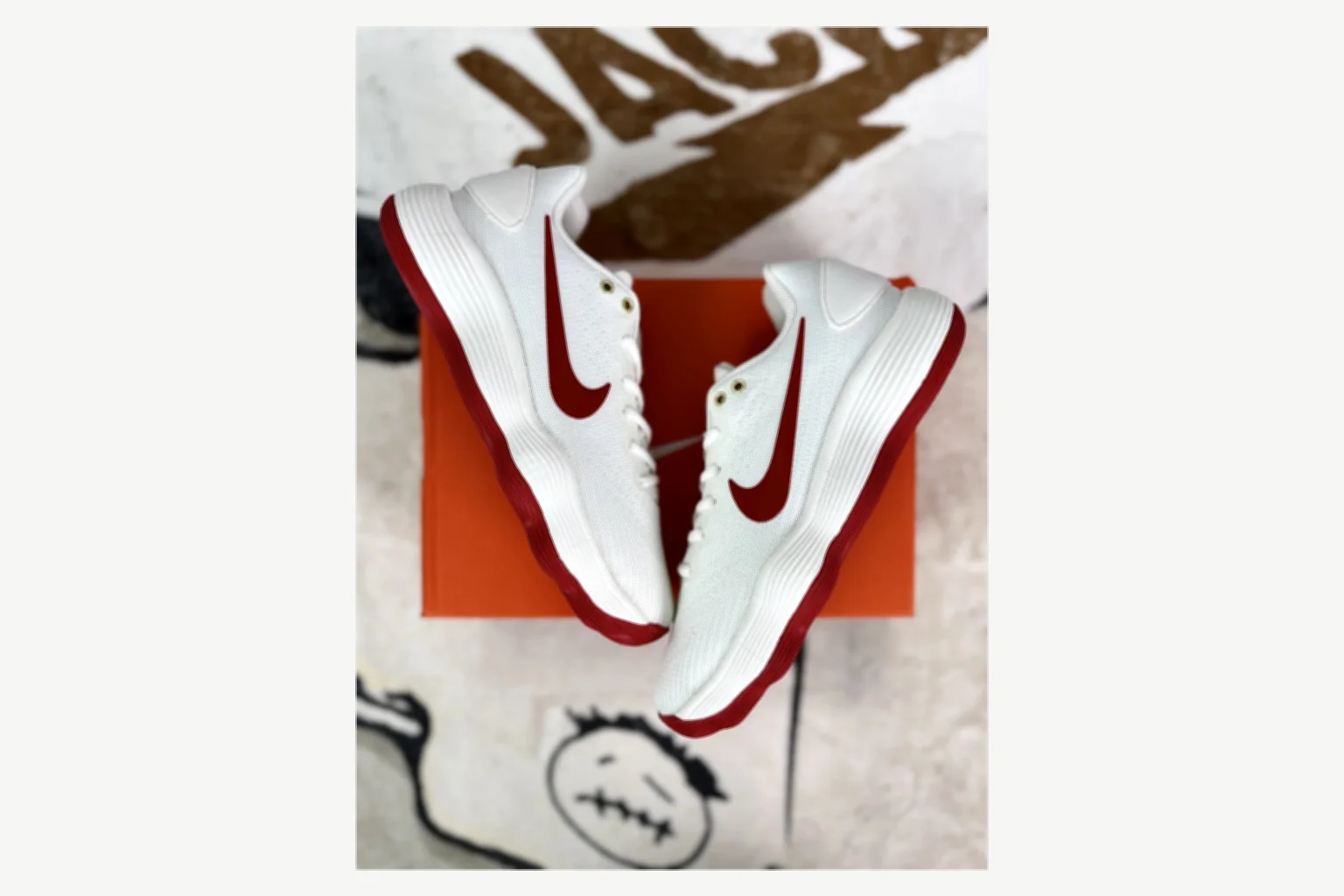 Nike White Red Swoosh Low Top value find image SKU 1194923881 thumbnail 6