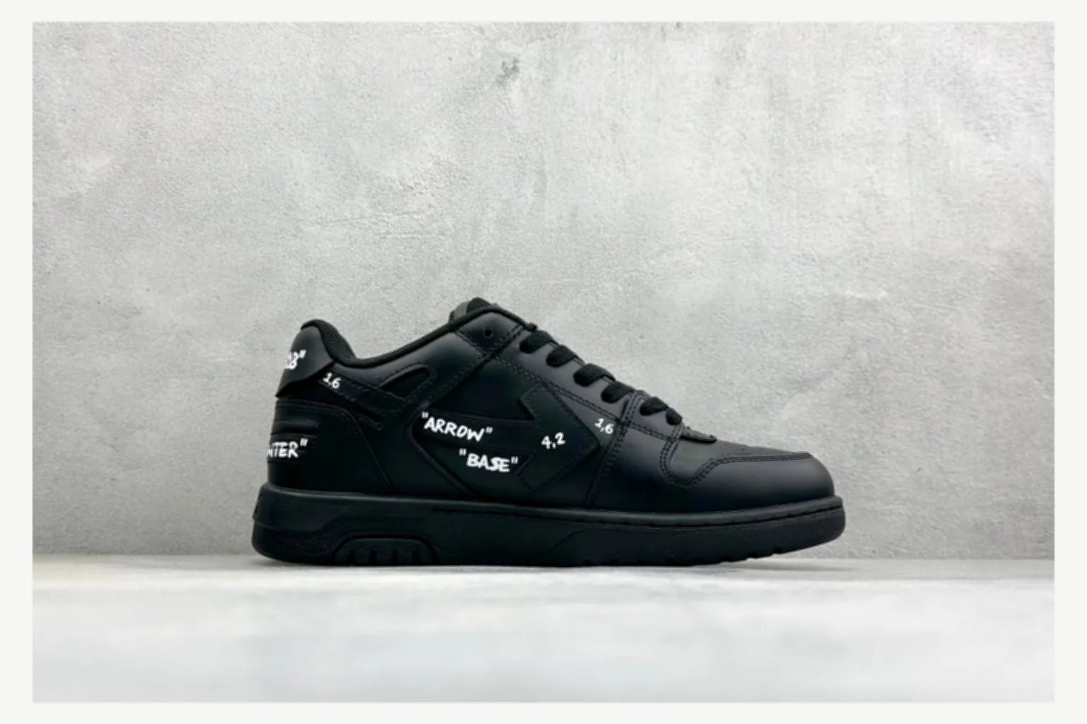 Off-White Black Text Low Top value find image SKU 1182167422 thumbnail 2