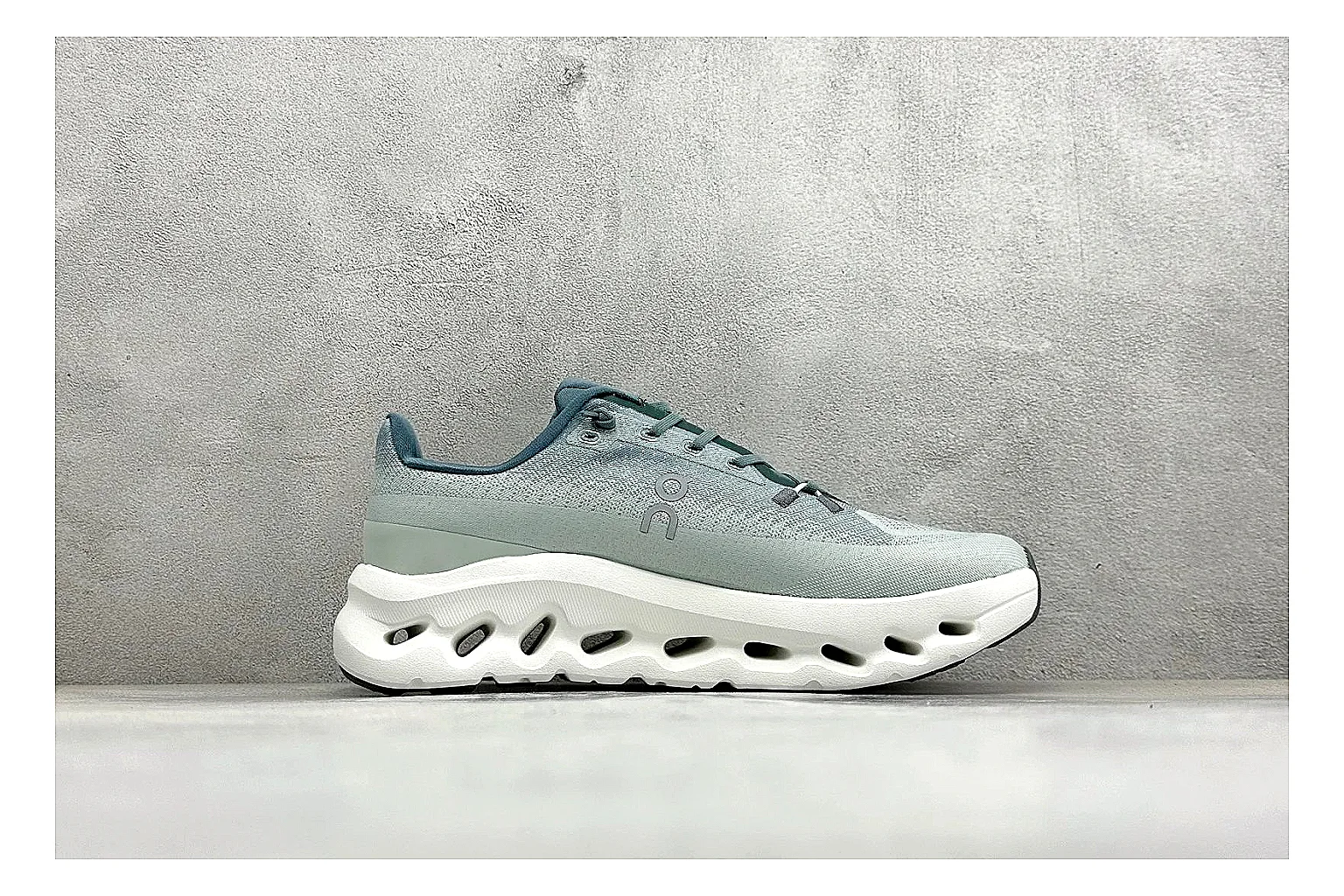 On Cloudtilt Mint budget find photo showing mint knit-style upper, smooth CloudTec sole, tonal laces, and rounded lifestyle runner shape thumbnail 2