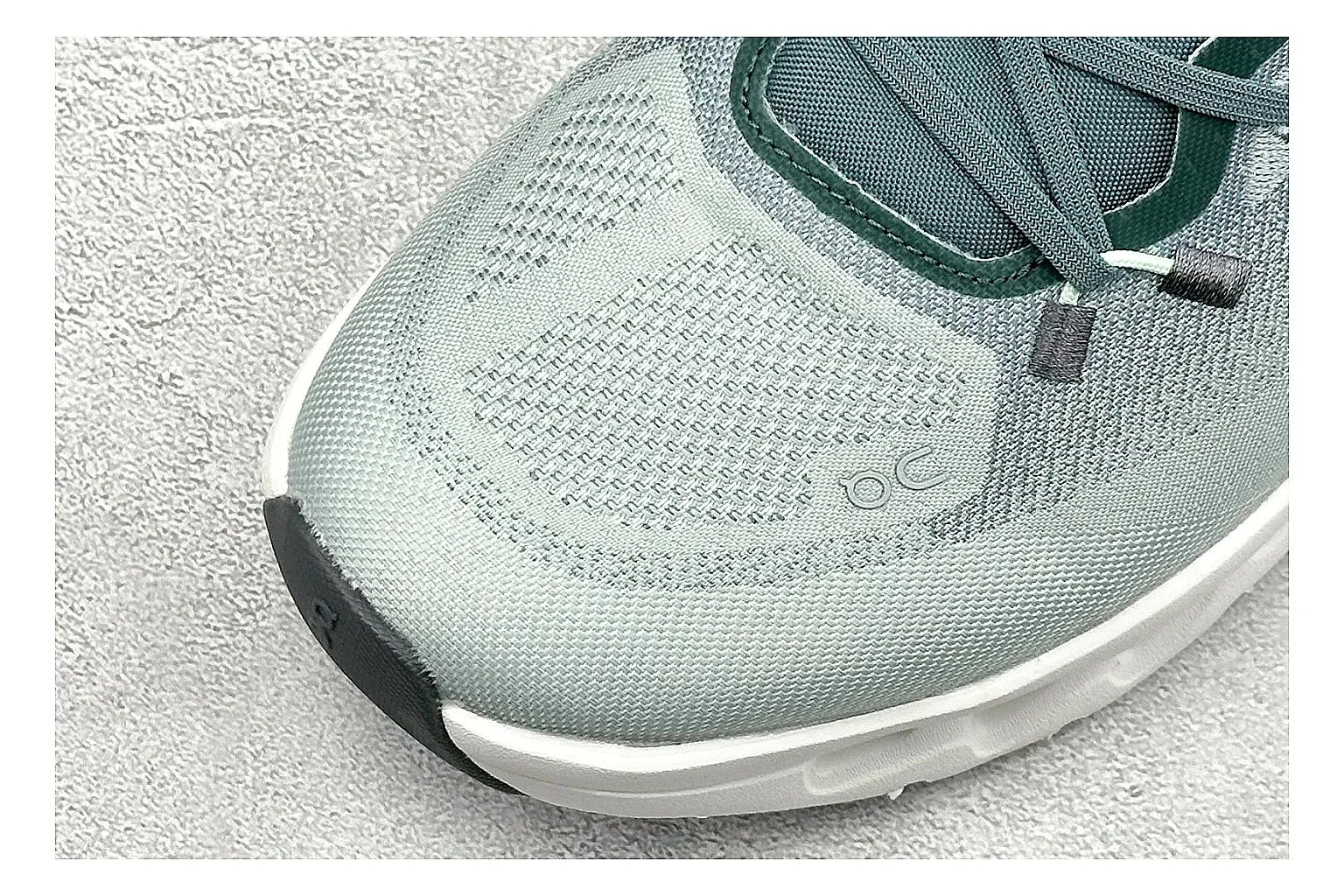 On Cloudtilt Mint budget find photo showing mint knit-style upper, smooth CloudTec sole, tonal laces, and rounded lifestyle runner shape thumbnail 6