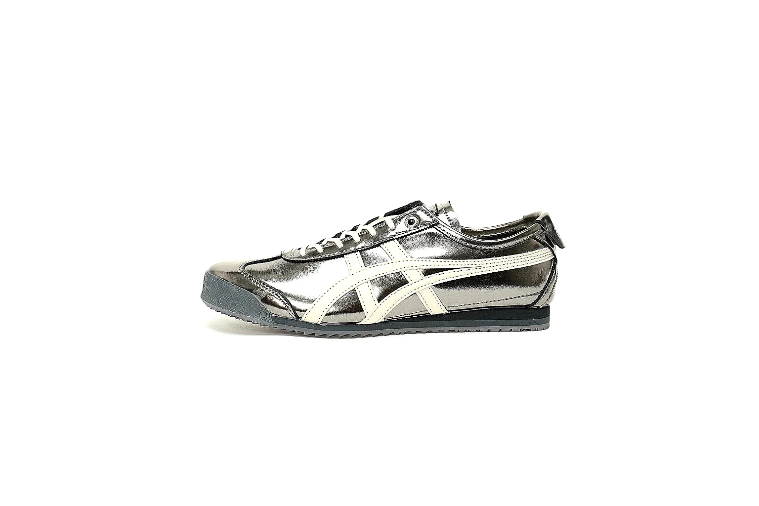Onitsuka Tiger metallic silver low trainer CNY 380 value find