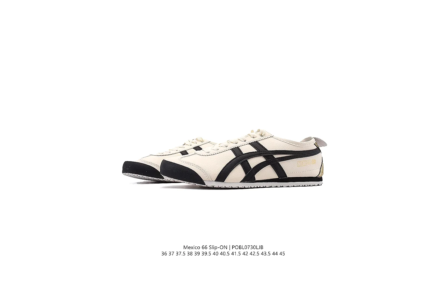 kakofindlist.com Onitsuka Tiger Cream Black Mexico 66 1200 Cream Black low-top product image thumbnail 2