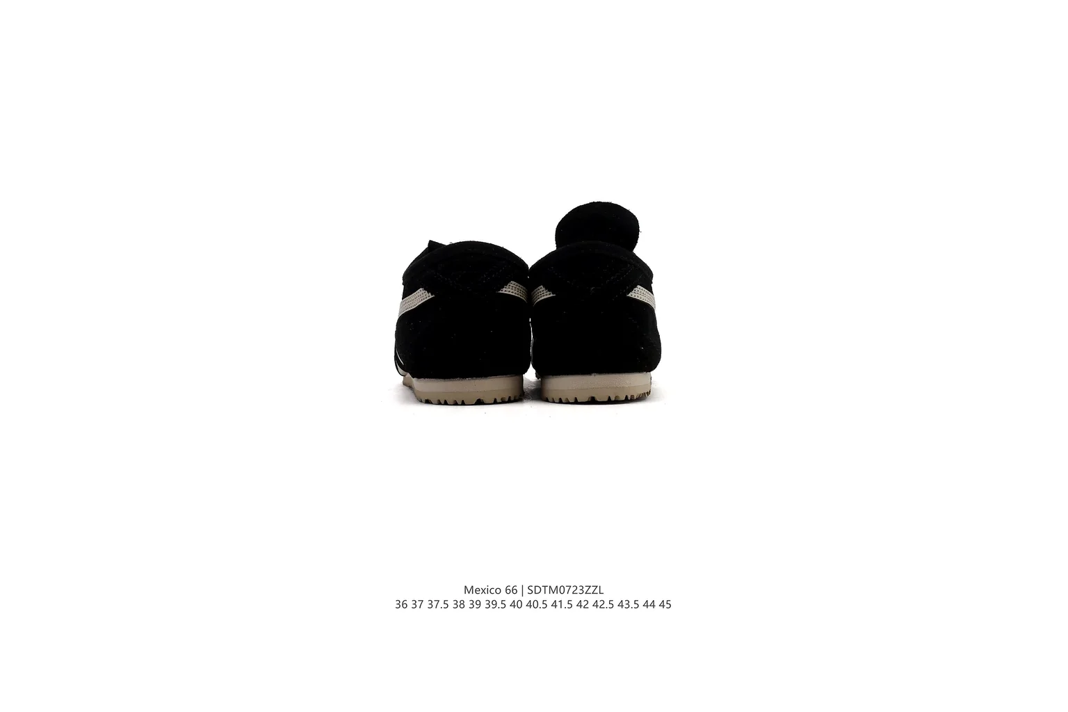 Onitsuka Tiger Mexico 66 Black Cream slim retro low top six photo view thumbnail 4