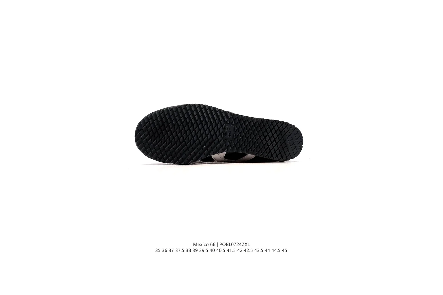 Onitsuka Tiger Mexico 66 Black Silver slim retro low top six photo view thumbnail 5