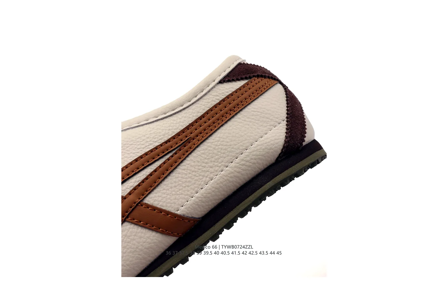 Onitsuka Tiger Mexico 66 Brown Cream slim retro low top six photo view thumbnail 6