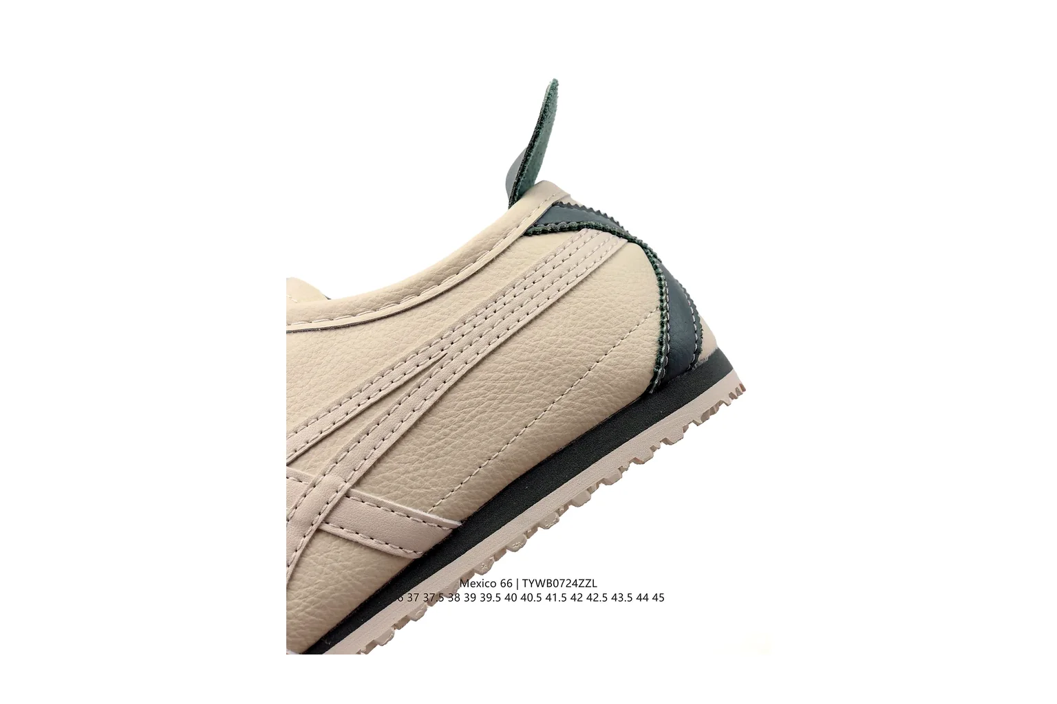 Onitsuka Tiger Mexico 66 Cream Green slim retro low top six photo view thumbnail 6