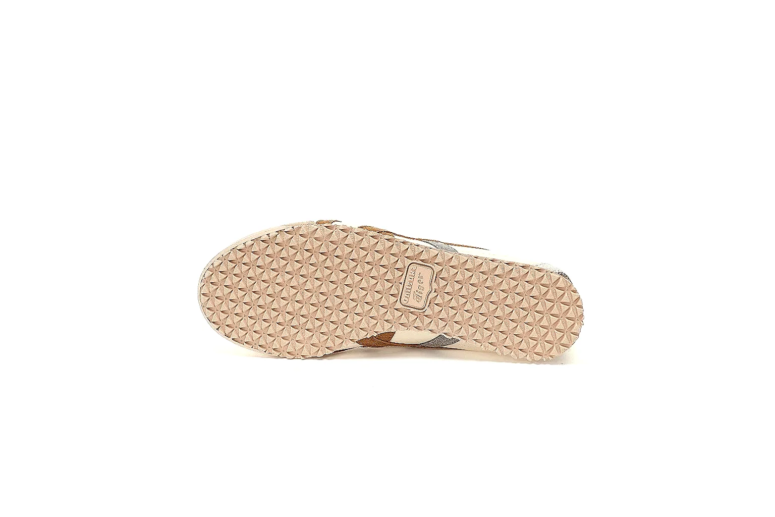 Onitsuka Tiger cream trainer pair view with brown stripes thumbnail 5