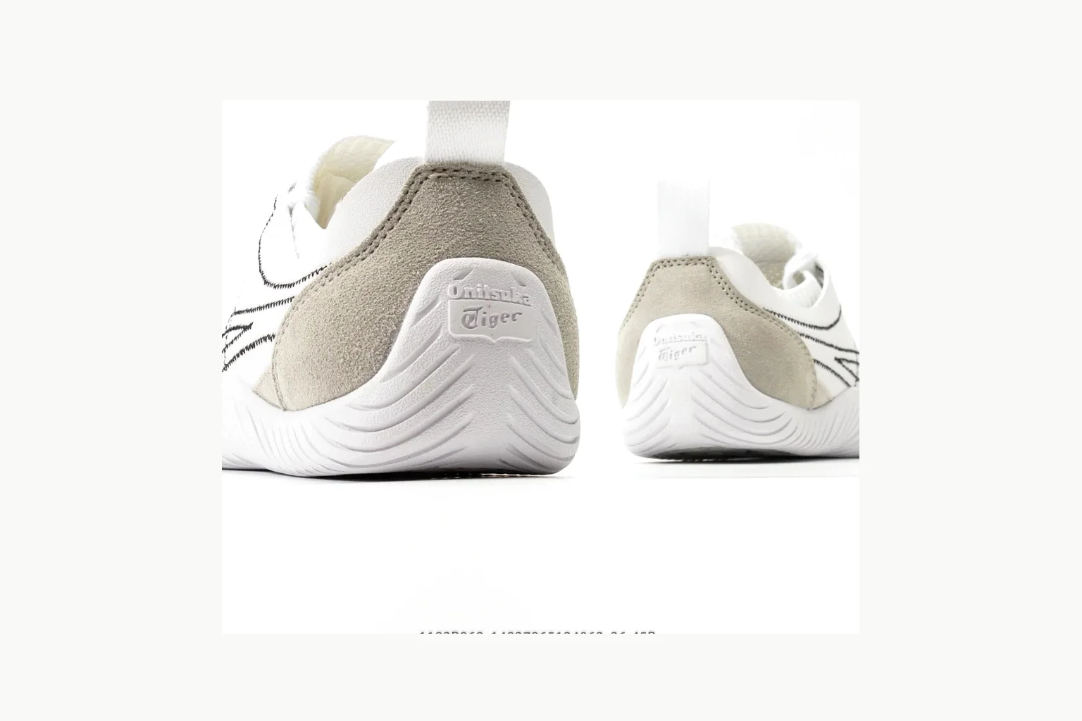 White-silver Onitsuka Tiger low top on a light-neutral value list thumbnail 6
