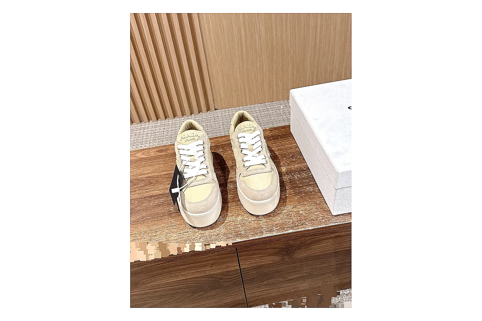 kakofindlist.com Cream Beige Platform Low 8823 Cream Beige low-top product image