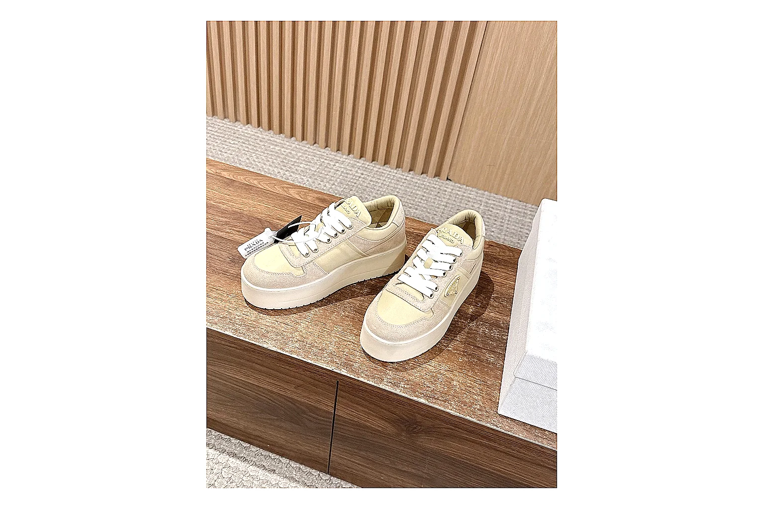 kakofindlist.com Cream Beige Platform Low 8823 Cream Beige low-top product image thumbnail 2