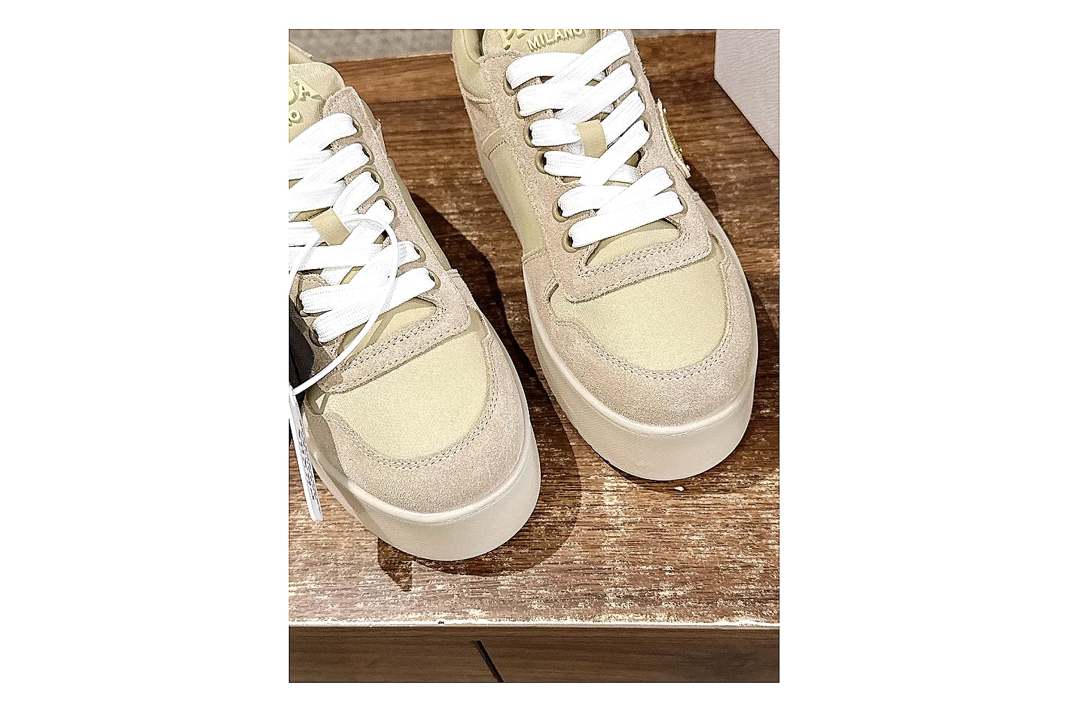 kakofindlist.com Cream Beige Platform Low 8823 Cream Beige low-top product image thumbnail 6