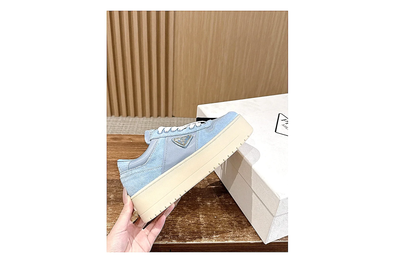 kakofindlist.com Light Blue Platform Low 8808 Light Blue low-top product image thumbnail 5