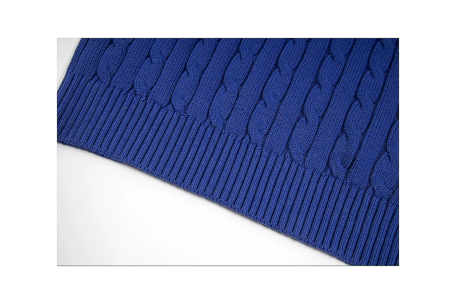 kakofindlist.com Polo Ralph Lauren Blue Cable Knit Polo 0674 Blue short-sleeve-knit product image thumbnail 6