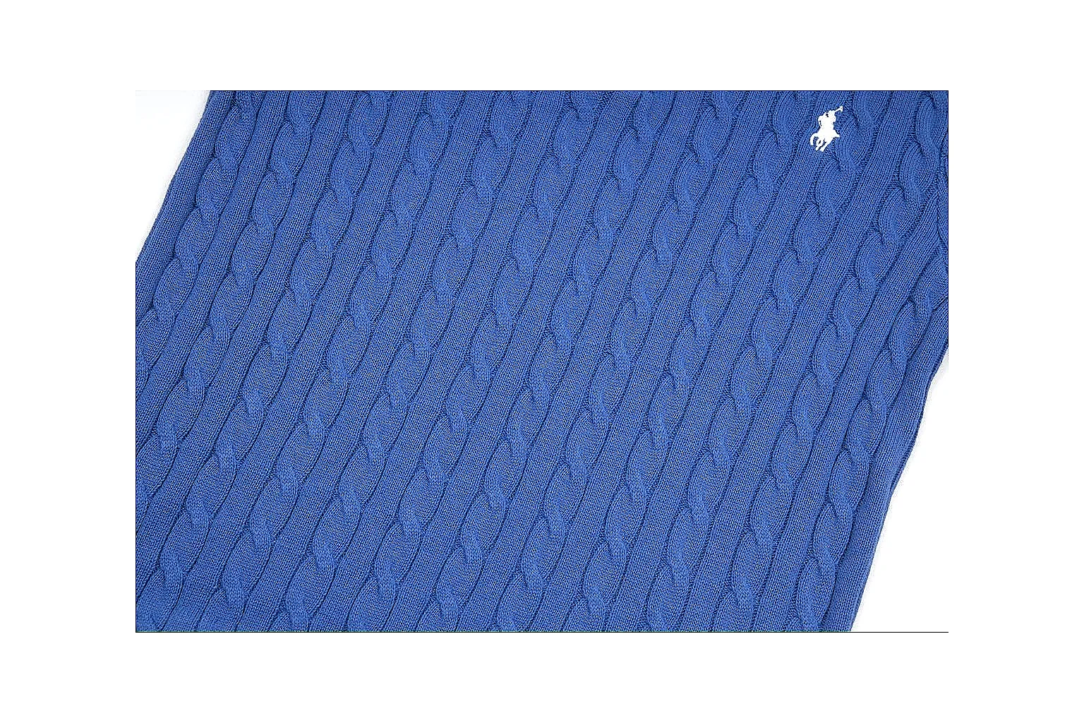 kakofindlist.com Polo Ralph Lauren Blue Cable Knit Polo 0981 Blue short-sleeve-knit product image thumbnail 4