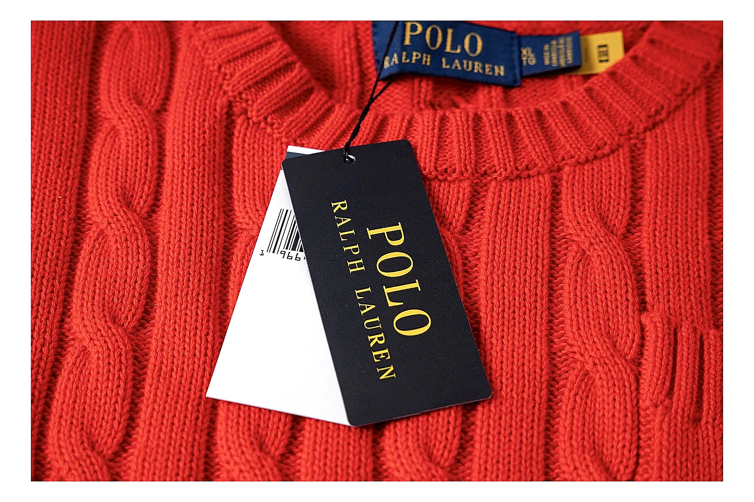 kakofindlist.com Polo Ralph Lauren Bright Red Cable Knit Polo 0769 Bright Red short-sleeve-knit product image thumbnail 4