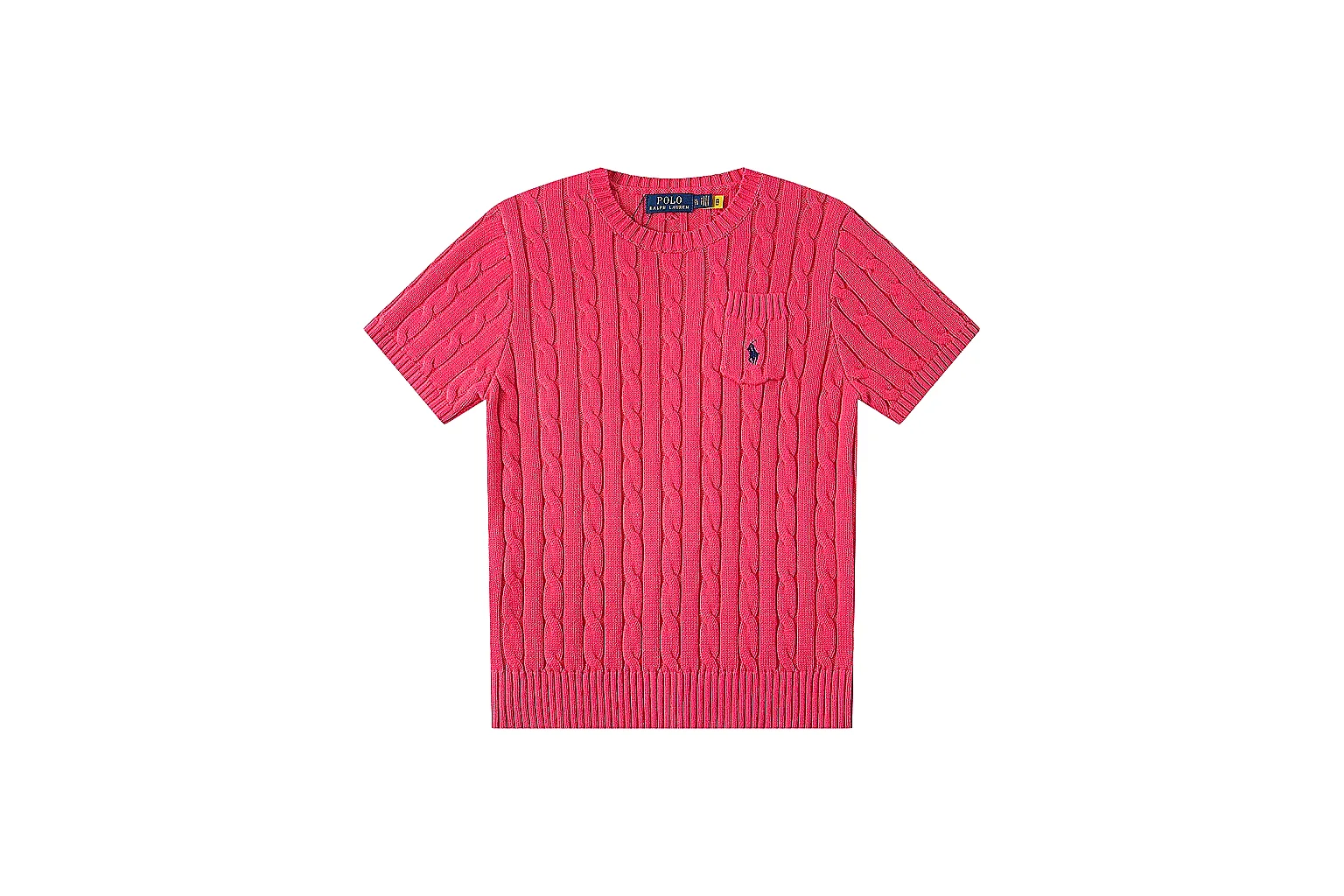 kakofindlist.com Polo Ralph Lauren Coral Cable Knit Polo 0820 Coral short-sleeve-knit product image thumbnail 2