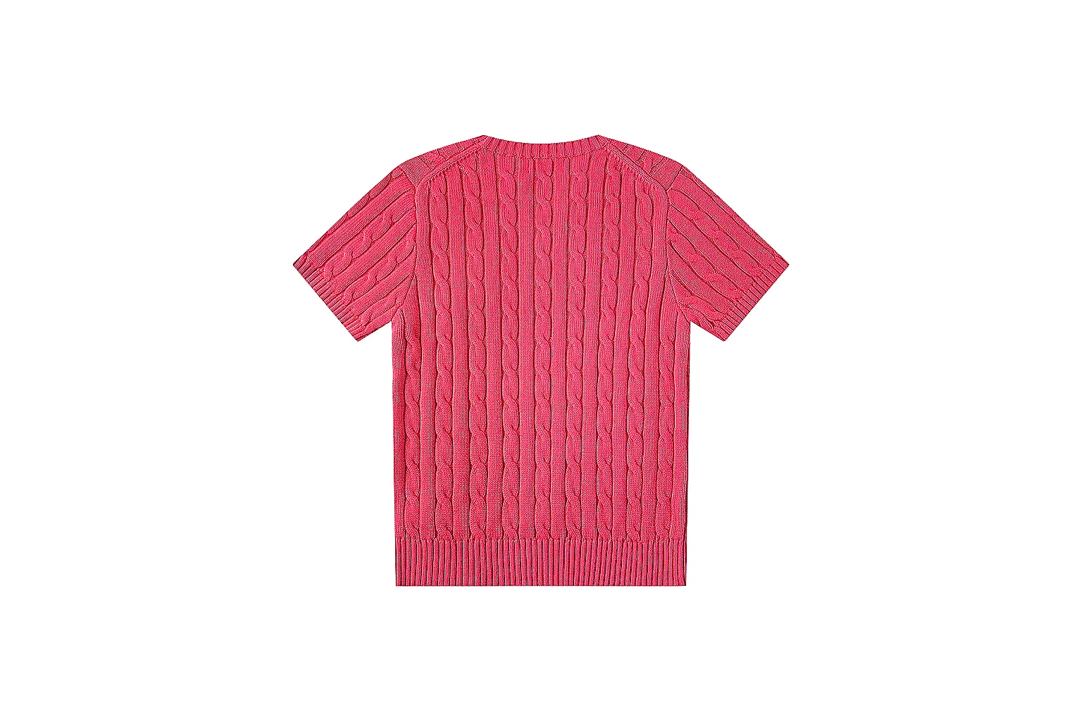 kakofindlist.com Polo Ralph Lauren Coral Cable Knit Polo 0820 Coral short-sleeve-knit product image thumbnail 3