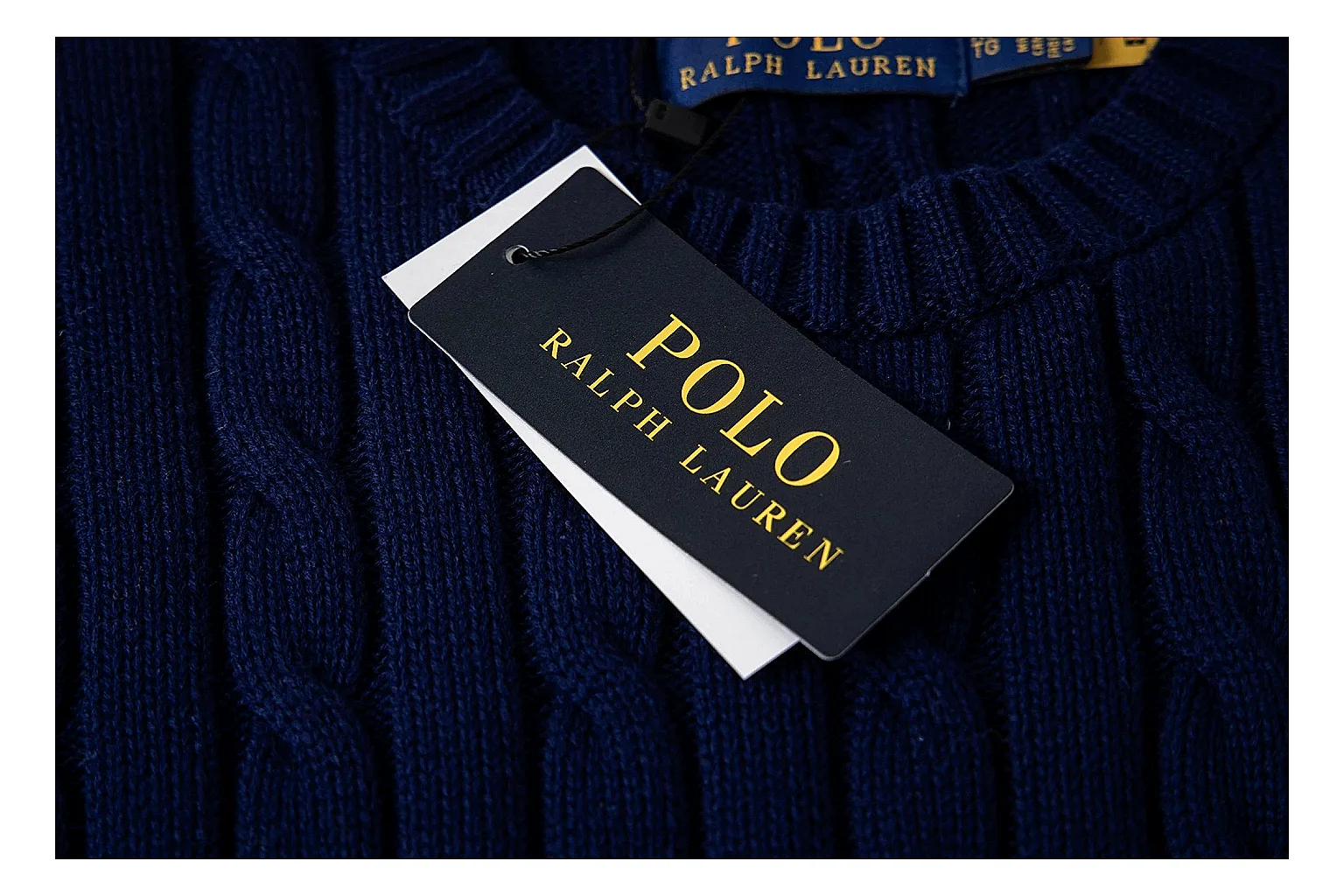 kakofindlist.com Polo Ralph Lauren Deep Navy Cable Knit Polo 0889 Deep Navy short-sleeve-knit product image thumbnail 6
