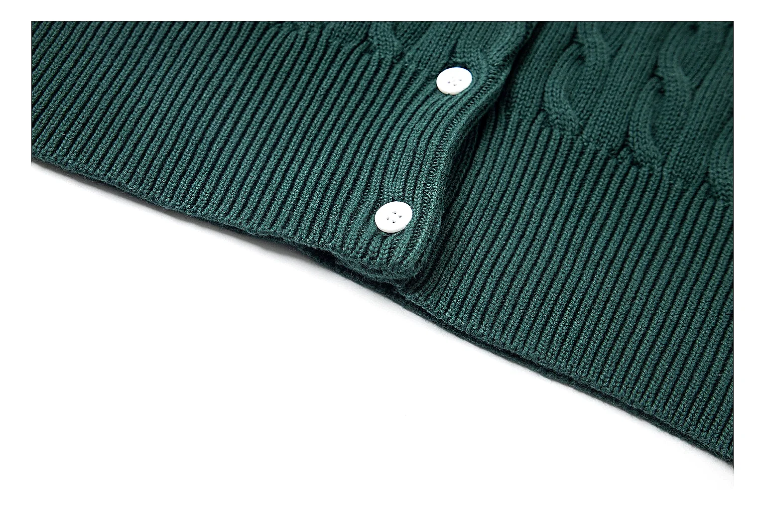kakofindlist.com Polo Ralph Lauren Forest Green Cable Knit Cardigan 0970 Forest Green short-sleeve-knit product image thumbnail 4