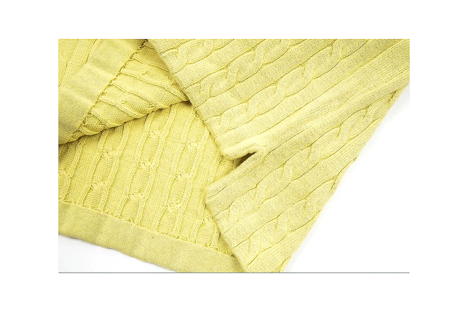 kakofindlist.com Polo Ralph Lauren Lemon Yellow Cable Knit Polo 0979 Lemon Yellow short-sleeve-knit product image thumbnail 4
