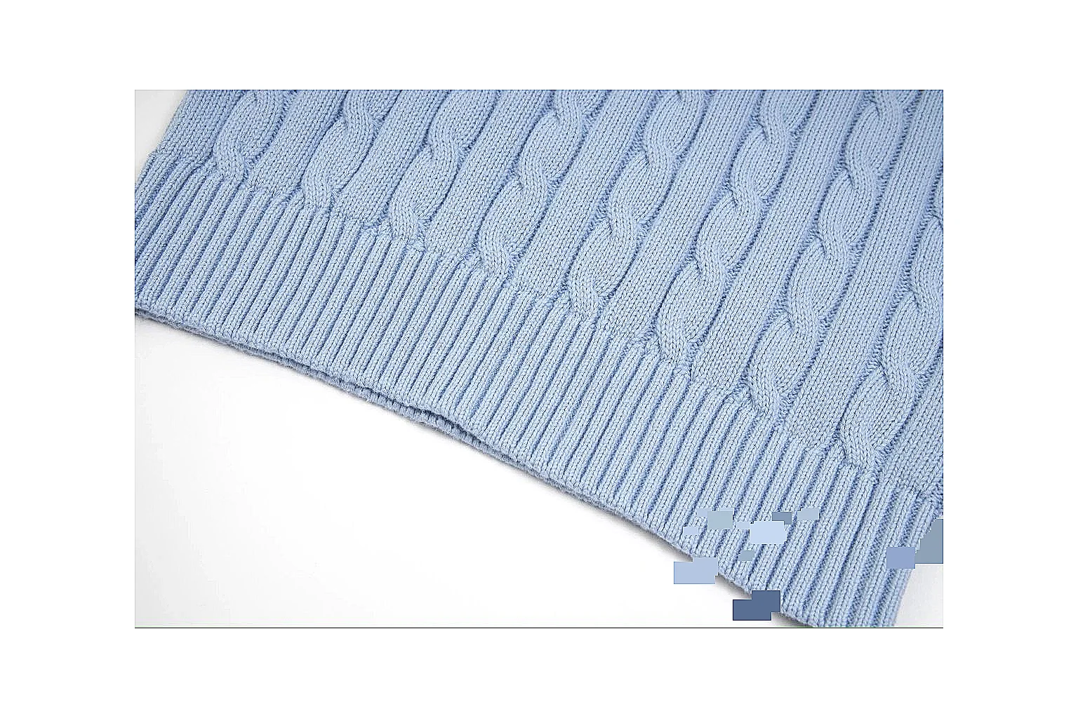 kakofindlist.com Polo Ralph Lauren Light Blue Cable Knit Polo 0638 Light Blue short-sleeve-knit product image thumbnail 2