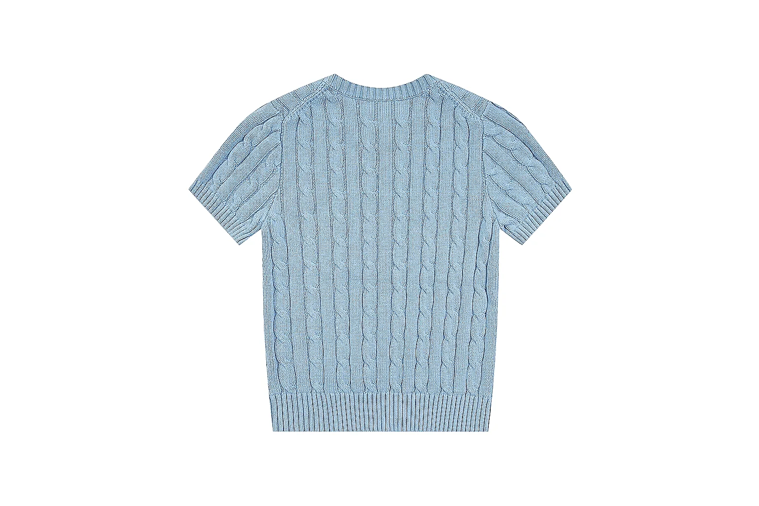 kakofindlist.com Polo Ralph Lauren Light Blue Cable Knit Polo 0638 Light Blue short-sleeve-knit product image thumbnail 3