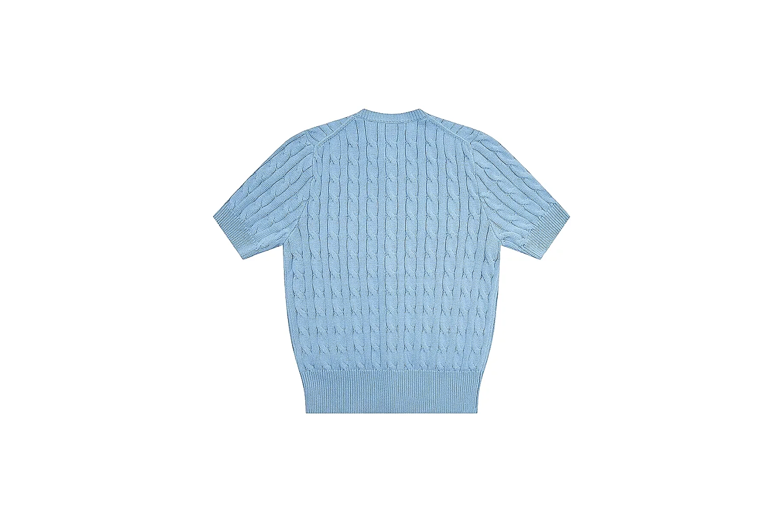 kakofindlist.com Polo Ralph Lauren Light Blue Cable Knit Polo 0945 Light Blue short-sleeve-knit product image thumbnail 3