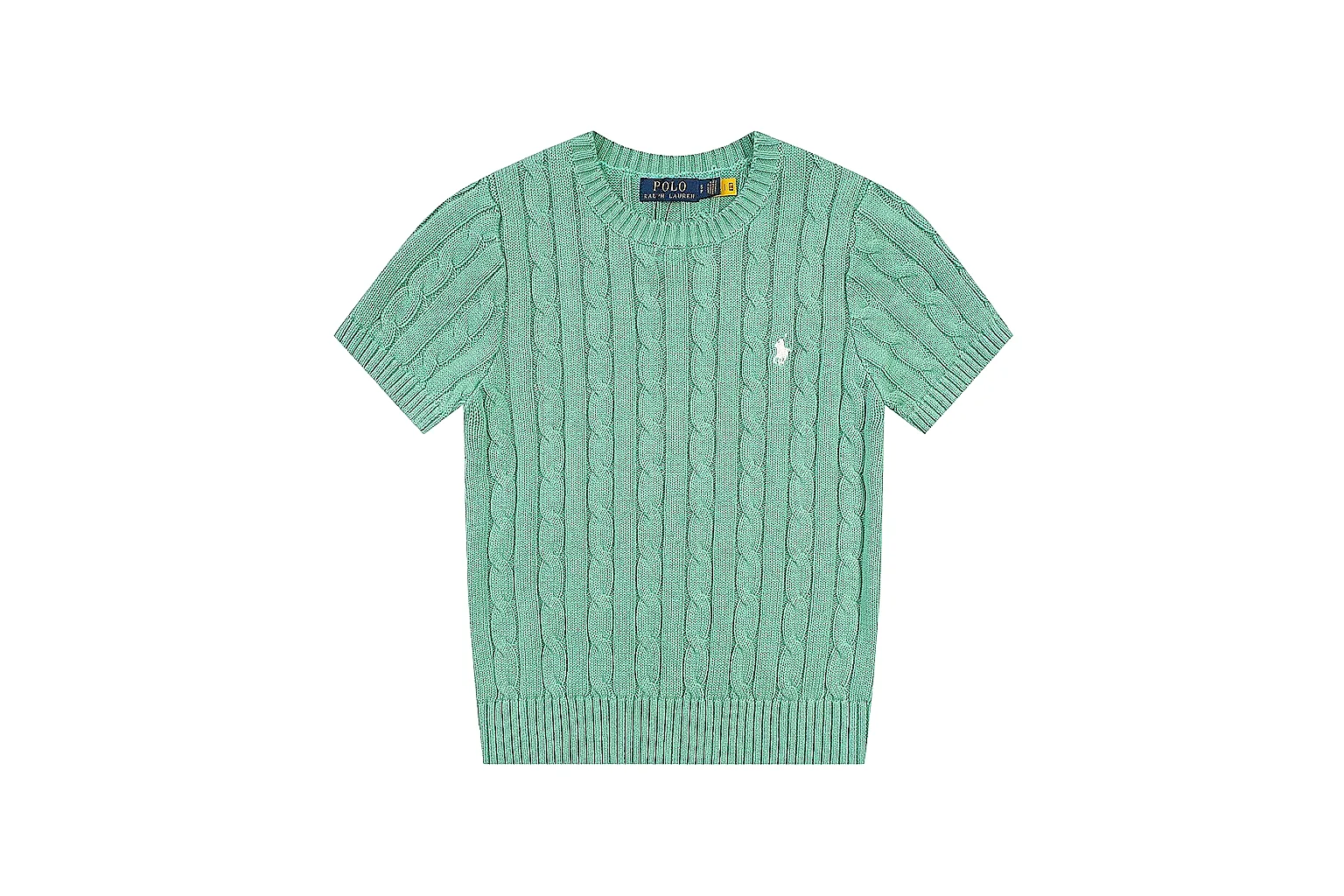 kakofindlist.com Polo Ralph Lauren Mint Cable Knit Polo 0644 Mint short-sleeve-knit product image