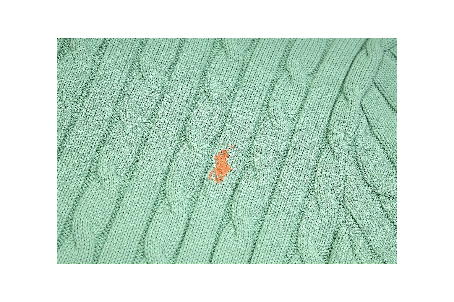 kakofindlist.com Polo Ralph Lauren Mint Cable Knit Polo 0644 Mint short-sleeve-knit product image thumbnail 5
