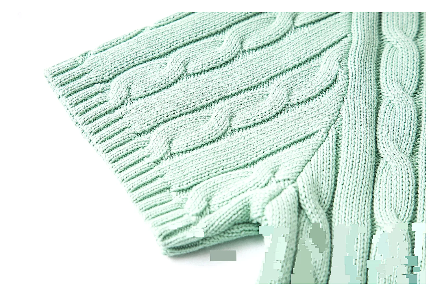 kakofindlist.com Polo Ralph Lauren Mint Cable Knit Polo 0792 Mint short-sleeve-knit product image