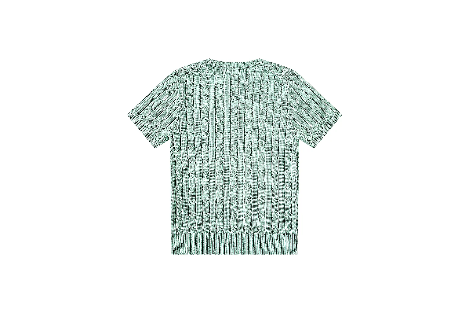 kakofindlist.com Polo Ralph Lauren Mint Cable Knit Polo 0792 Mint short-sleeve-knit product image thumbnail 3